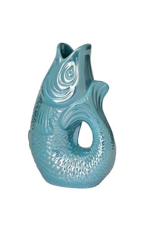 Monsieur Carafon, Fisch Vase S blau