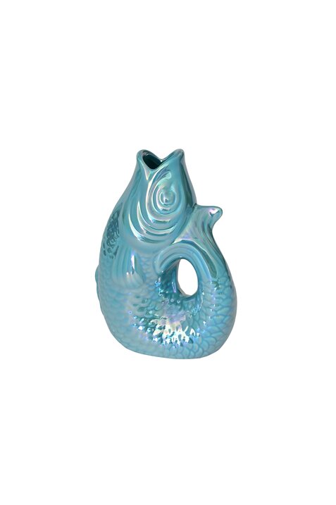 Monsieur Carafon, Fisch Vase XS blau